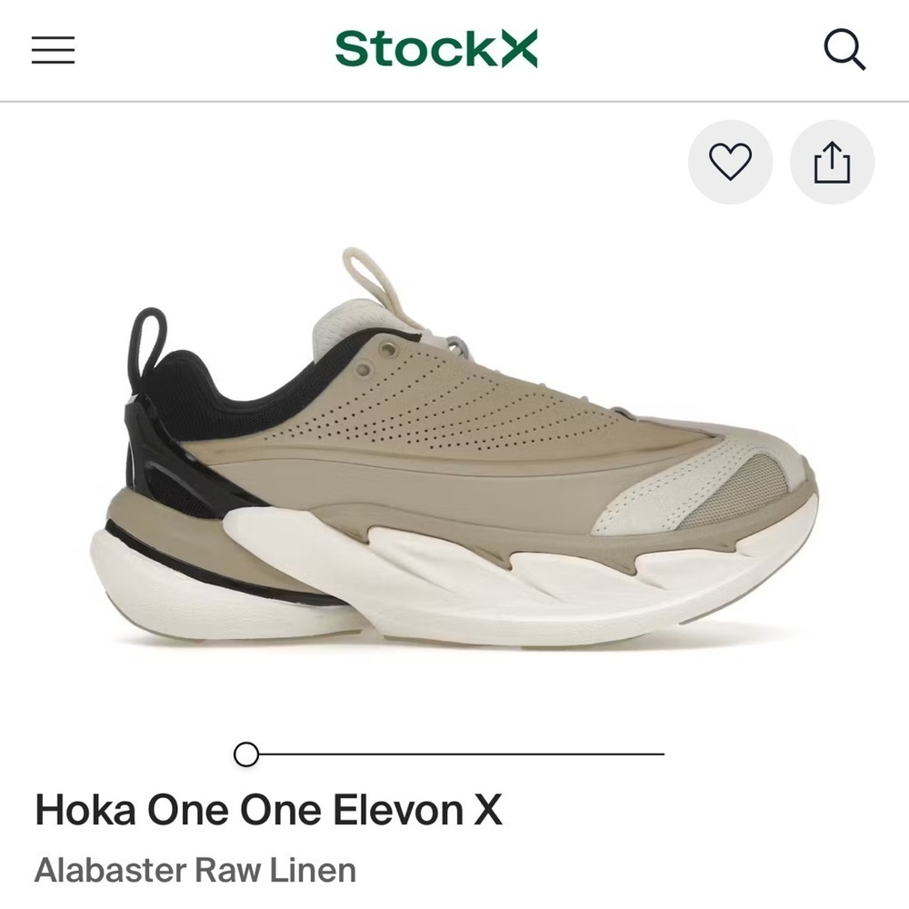 Hoka Elevon x size 10 Alabaster Linen